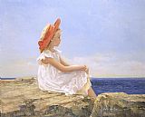 Sally Swatland Looking Out to Sea painting